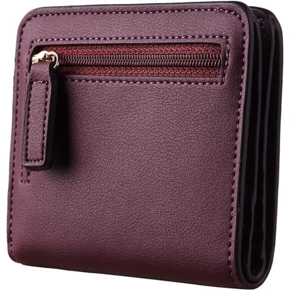 Womens Rfid Blocking Small Compact Bifold Luxury Genuine Leather Pocket Wallet - Picture 4 of 6